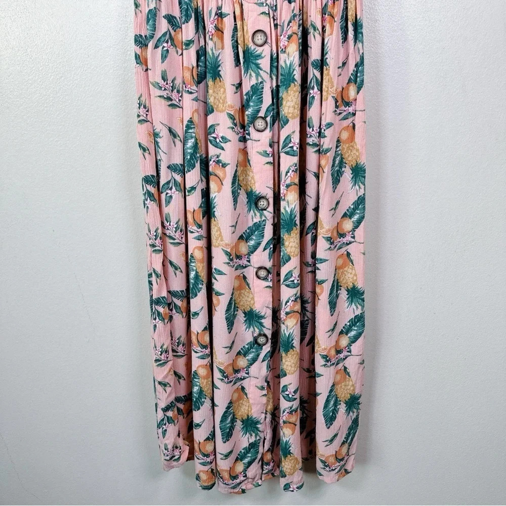 C&C California Womens Size Medium Floral Mock Summer Dress - Picture 9 of 14
